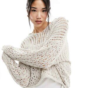 Crochet Pullover Sweater Size Large